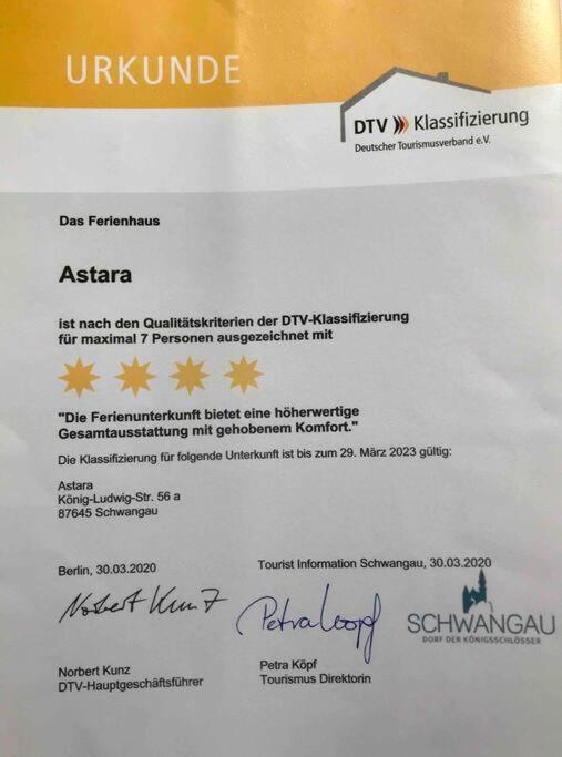 Astara - Dein Traum-Ferienhaus In Schwangau Buitenkant foto